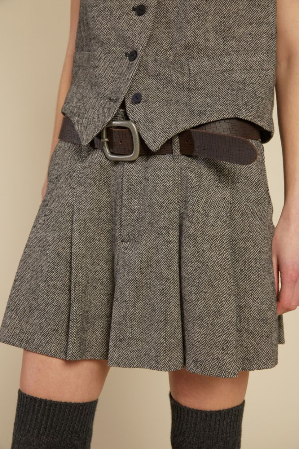 LINE OF OSLO School Tweed Skirt - Image 1