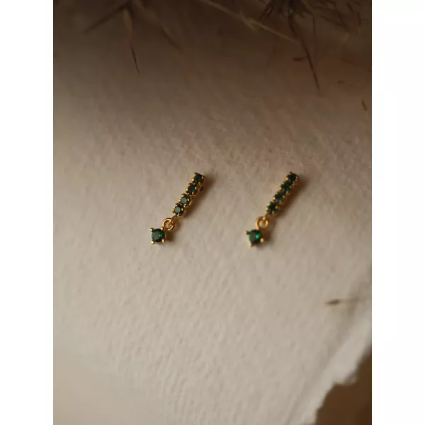 Shooting Star Stud Green