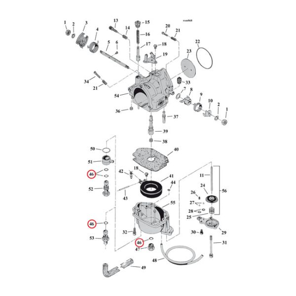 O-RING. FUEL LINE SEAT / BOWL PLUG