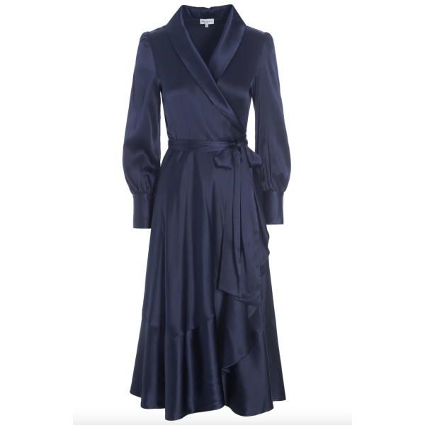 Vitah Wrap Dress Optical Blue |  Vitah Wrap Dress Optical Blue fra Dea Kudibal