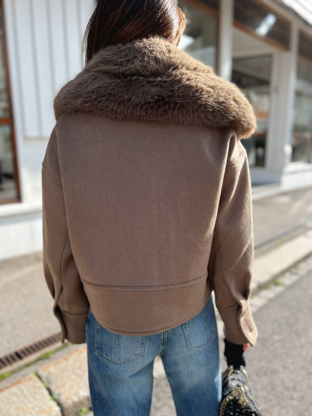 Charlie Jacket  Wool - Brown  - Image 4