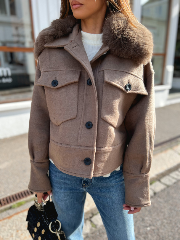 Charlie Jacket  Wool - Brown  - Image 1