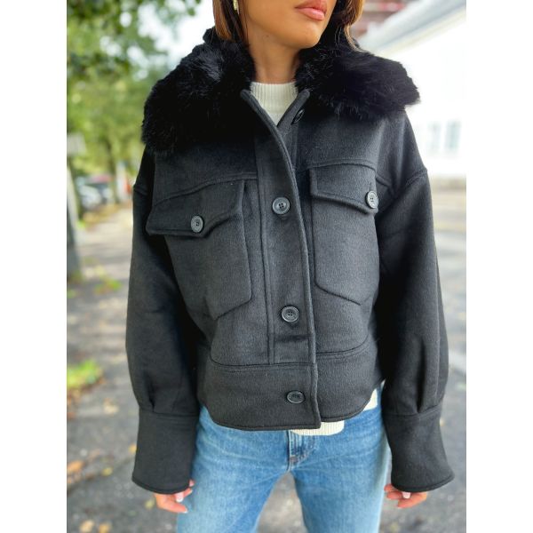 Charlie Jacket  Wool - Black 