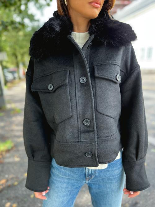 Charlie Jacket  Wool - Black 
