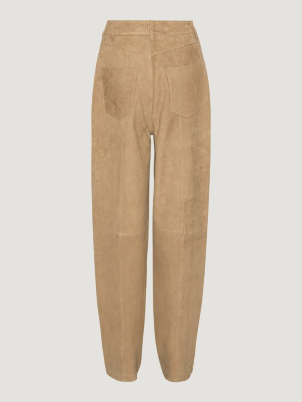 Suede Straight Pants - Image 2