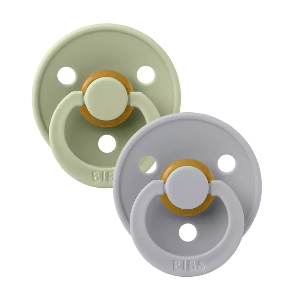 BIBS Colour str. 2 (6-18 mnd) - Naturgummi -  2 Pack