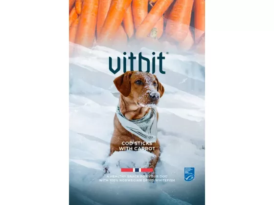 Vitbit Cod Sticks m/gulrot 100gr