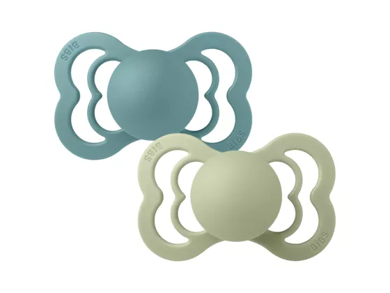BIBS Supreme str. 1 (0-6 mnd) - Silikon - 2 Pack 