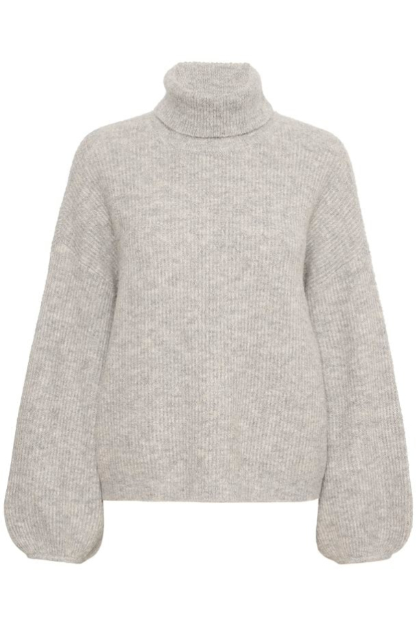 Alpha Rollneck - Light Grey Melange - Image 3