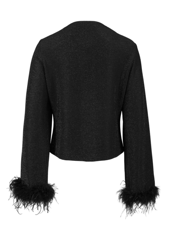 Peach Blouse - Black Glitter - Image 3