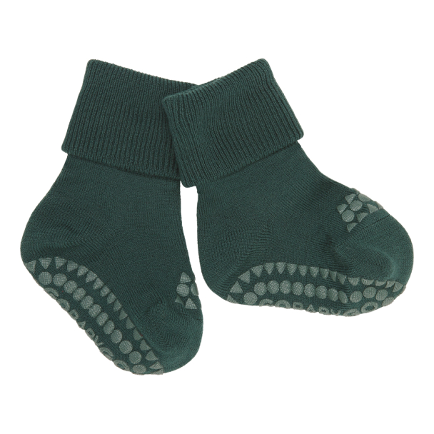 Non-slip Socks Wool - Forrest Green - Image 1
