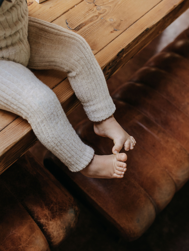 Granny Teddy Footless Tights - Cream Blend - Image 3