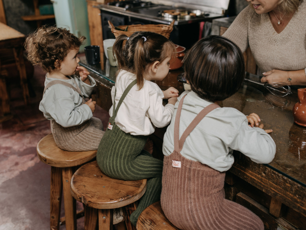 Granny Teddy Footed Tights - Olive - Image 5