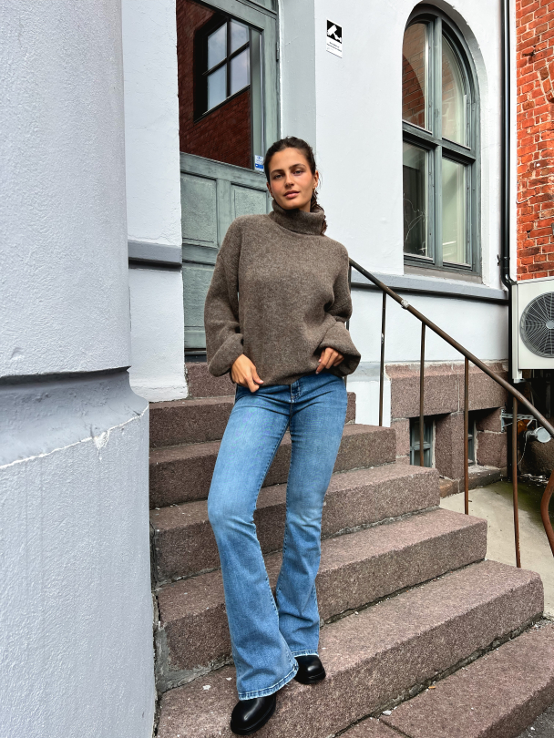 Alpha Rollneck - Dark Sand Melange - Image 4