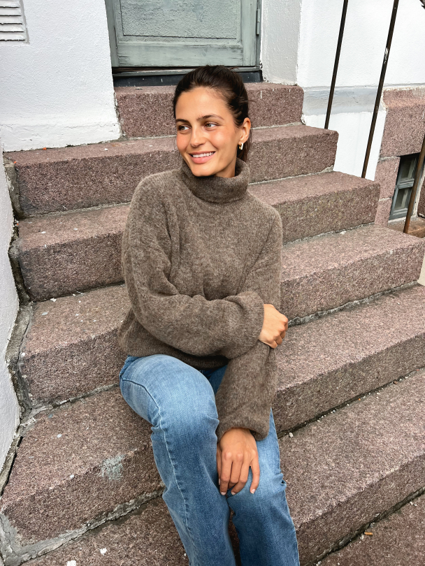 Alpha Rollneck - Dark Sand Melange - Image 7