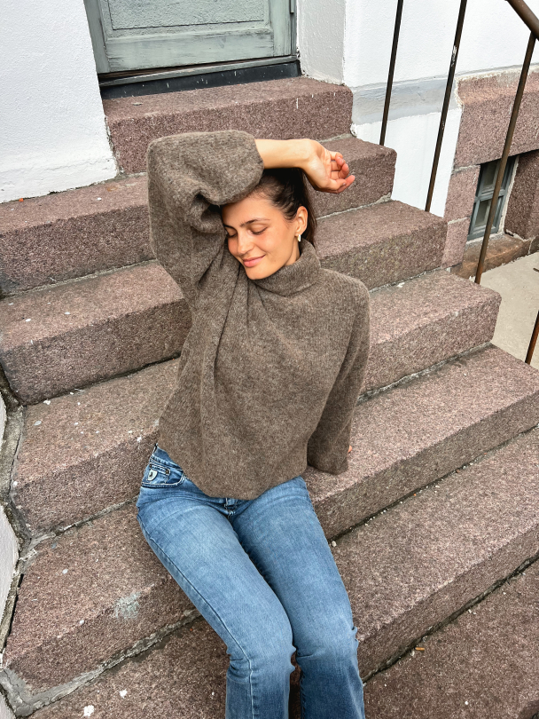 Alpha Rollneck - Dark Sand Melange - Image 8