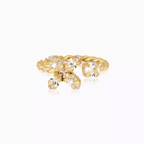 Crystal Star Ring Gold - Crystal 