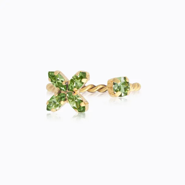 Crystal Star Ring Gold - Peridot - Image 1