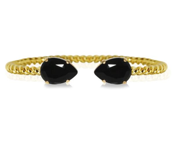 Mini Drop Bracelet - Gold Jet