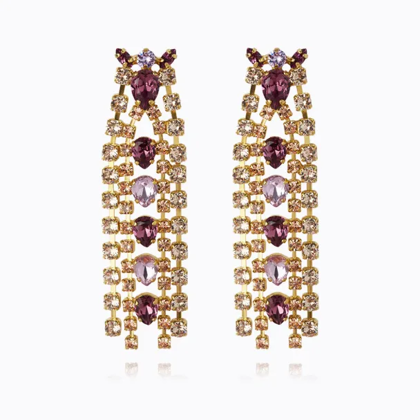 Mini Penelope Earrings Gold - Iris Combo - Image 1