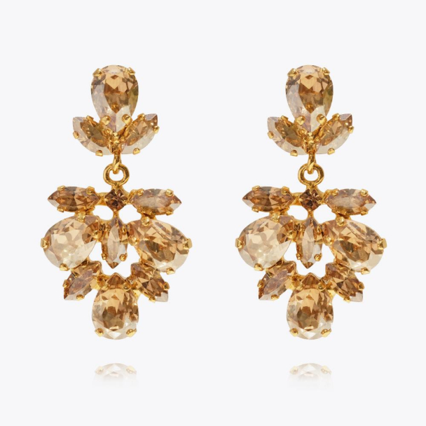 Isabel Earrings - Golden Shadow 