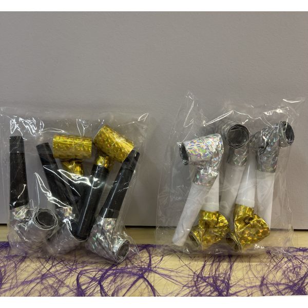 Fløyte party festhorn holografisk s/5