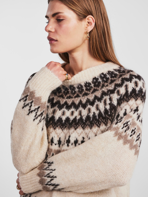 Y.A.S Latte Knit Pullover  - Image 1