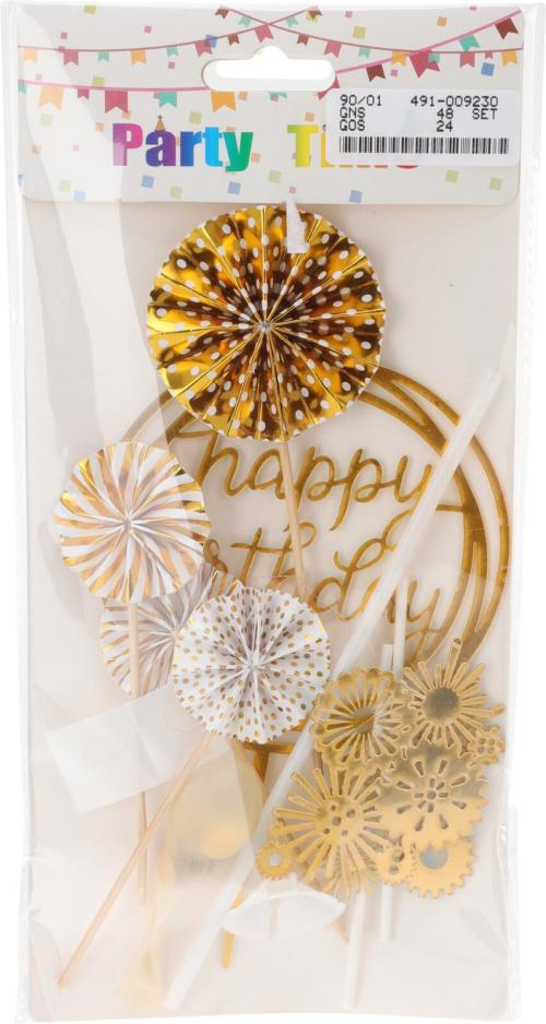 Kakepynt Happy Birtday Gull