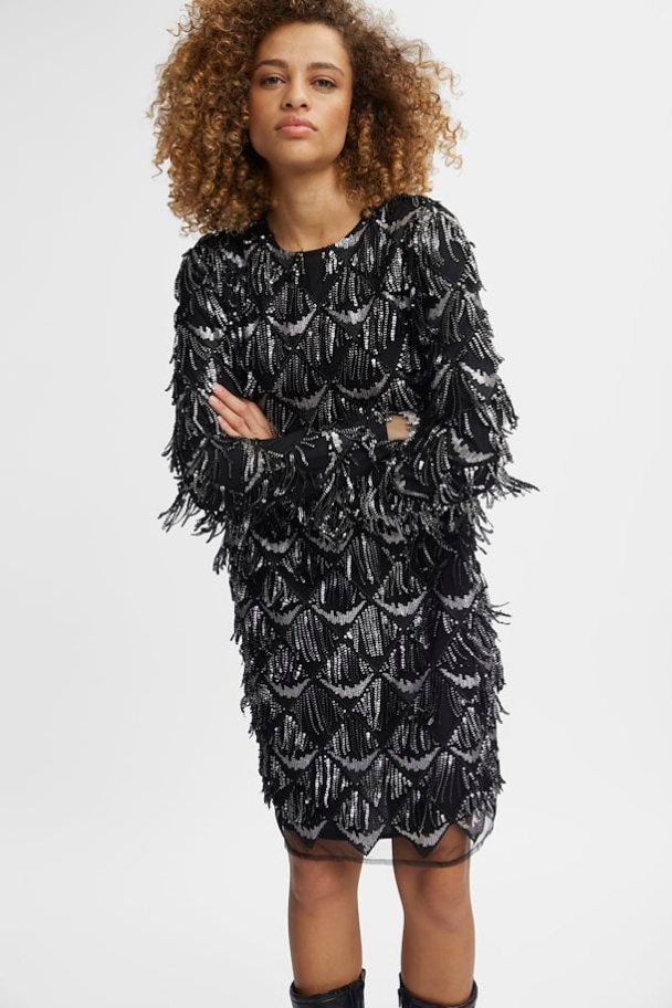 Yasna Short Dress - Black  - Image 2
