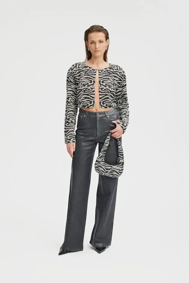 Zebray Short Jacket - Black Pearl Zebra - Image 3