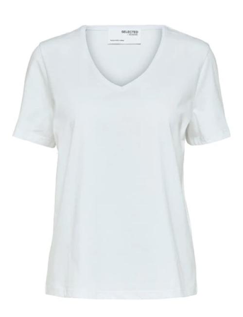 Essential  V-Neck Tee - Bright White 