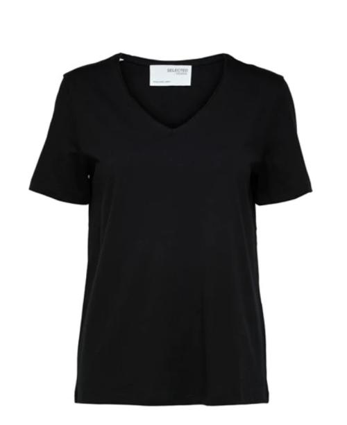Essential  V-Neck Tee - Black 