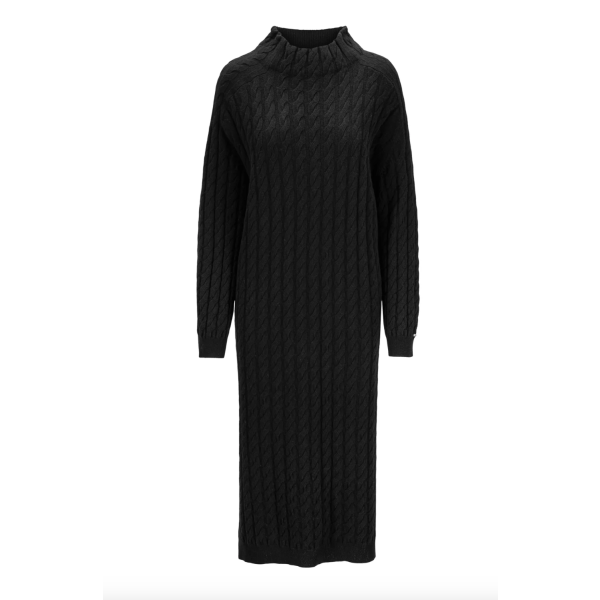 Milano Knit Dress Black  | Milano Knit Dress Black fra Katrin Uri