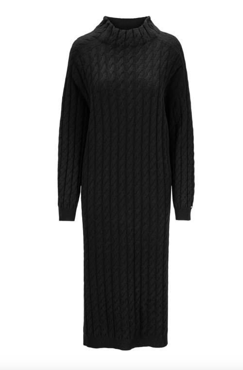 Milano Knit Dress Black  | Milano Knit Dress Black fra Katrin Uri