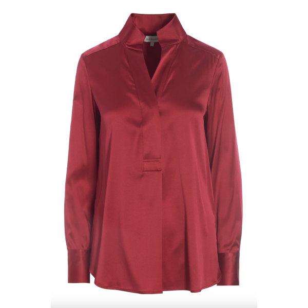 Nate Silk Blouse Cerise |  Nate Silk Blouse Cerise fra Dea Kudibal