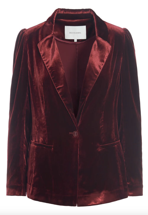 Falula Velvet Blazer Merlot  | Falula Velvet Blazer Merlot fra Dea Kudibal