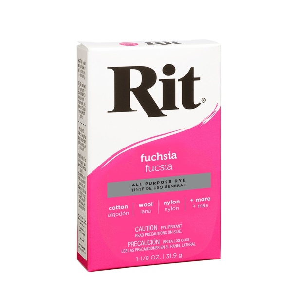 Rit Powder Dye Tekstilfarge 31,9g – Fuchsia