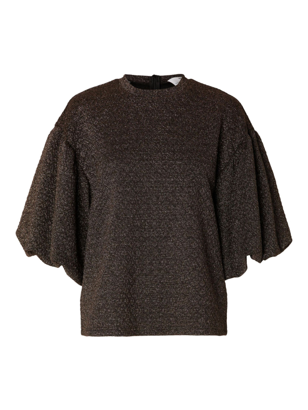 SELECTED FEMME Agnethe Glitter Jaquard Top - Image 6