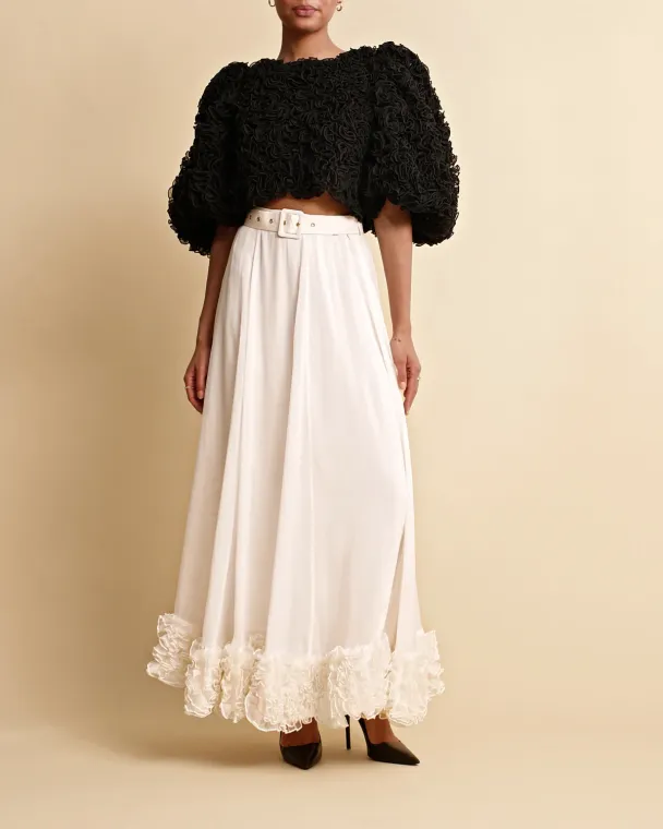 Organza Top - Black - Image 2