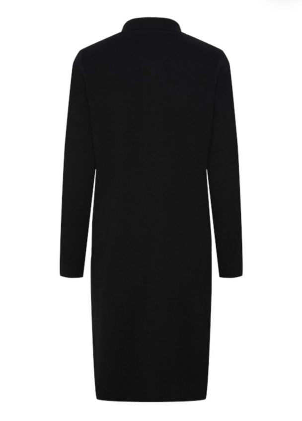 Tilli Midi Knit Dress - Black - Image 2