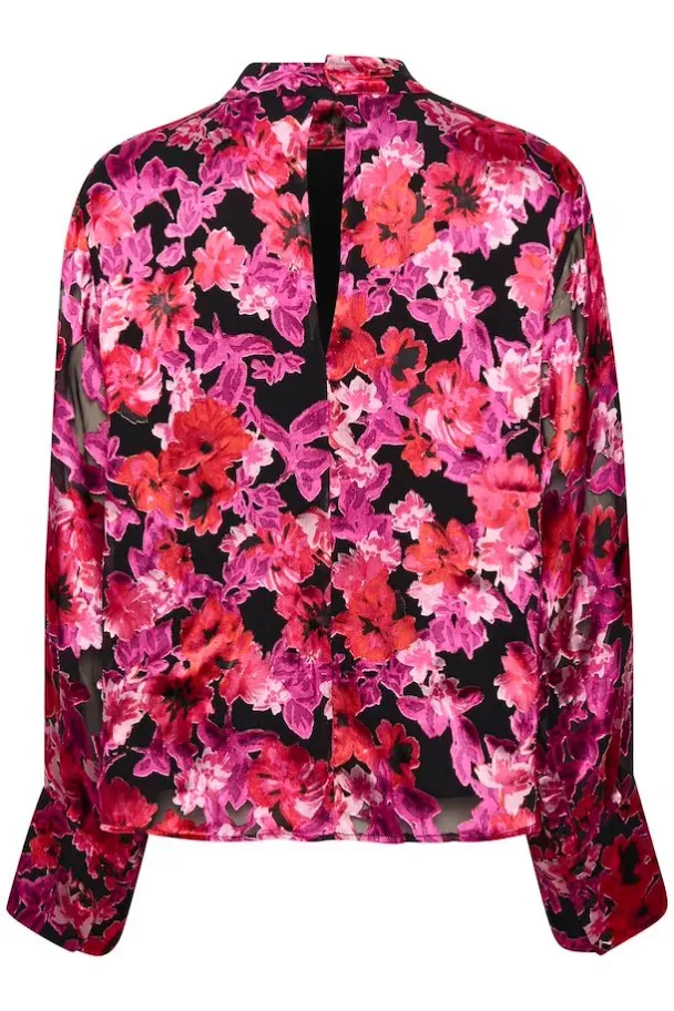 Zabina Blouse - Pink Purple Flower  - Image 5