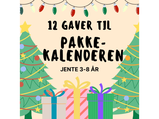 Pakkekalender jente - 12 stk