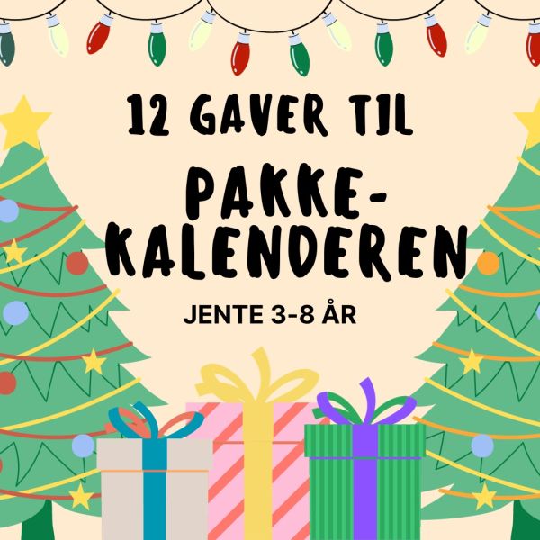 Pakkekalender jente - 12 stk