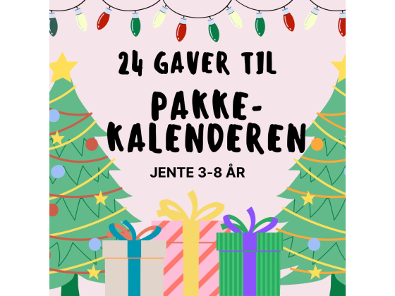 Pakkekalender jente - 24 stk