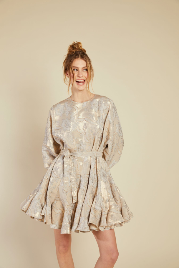 LINE OF OSLO Poppi Brocade Dress - Image 4