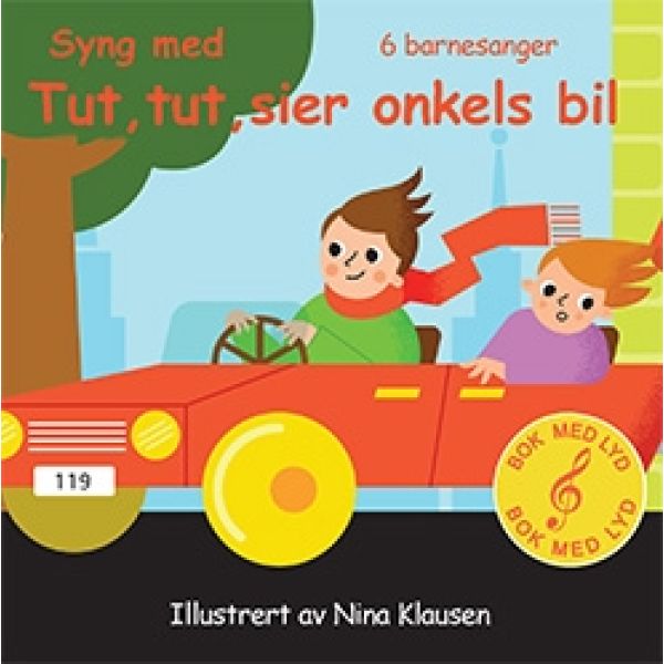 Bok med lyd | Syng med Tut, tut, sier onkels bil