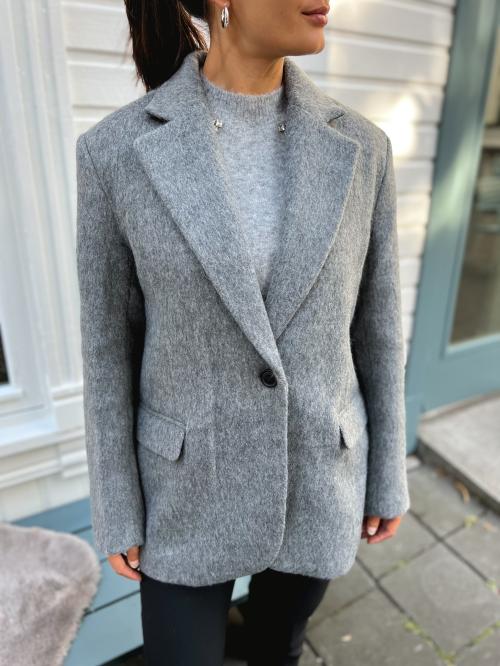 Sera Blazer - Grey Melange 