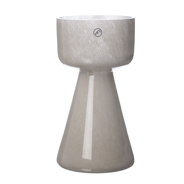 Ernst løkvase glass beige / 15cm