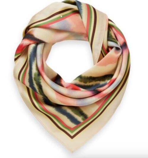 Printed square scarf