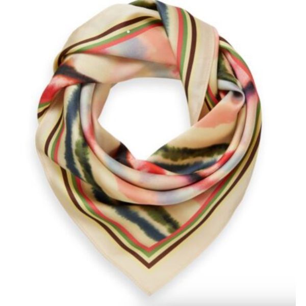 Printed square scarf